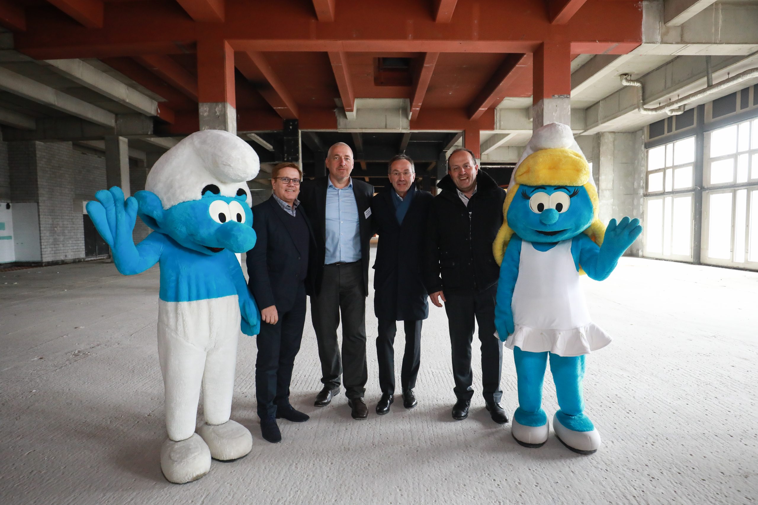 EXPOHALLE Pressekonferenz: Neue EXPOHALLE und SCHLUMPF Eröffnungsausstellung.